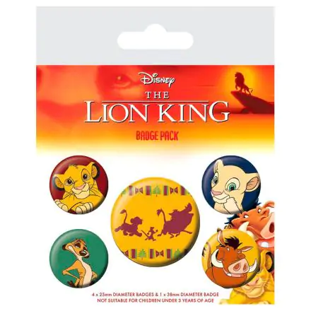 Disney The Lion King Hakuna Matata 5db-os kitűző csomag termékfotó