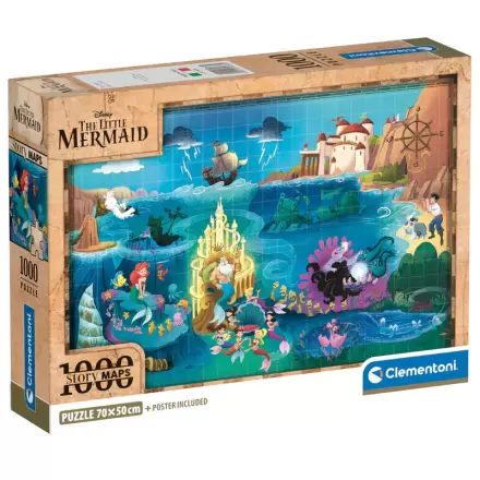 Disney The Mermaid Little Map puzzle 1000db-os termékfotó