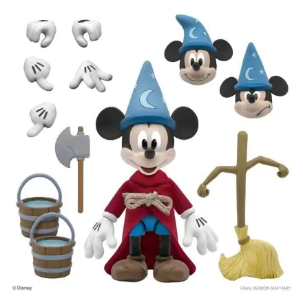 Disney Ultimates Sorcerer's Apprentice Mickey egér akciófigura 18 cm termékfotó