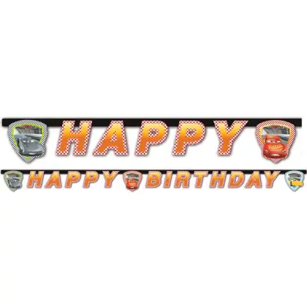 Disney Verdák Cars 3 Happy Birthday felirat 200 cm termékfotó