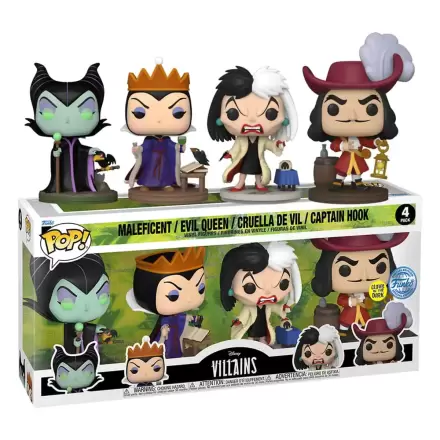 Disney Villains Funko POP! Movies 4 db-os Vinyl figura csomag Villains (GW)(EMEA) 9 cm termékfotója