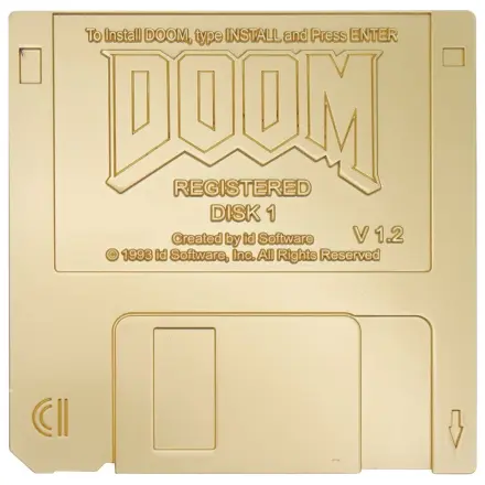 Doom Floppy Disk aranyozott replika Limitált kiadás    termékfotó