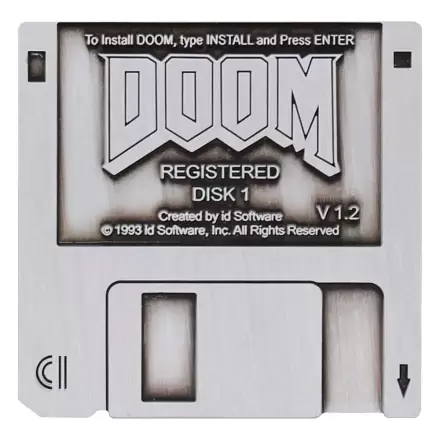 Doom Floppy Disk kitűző Limitált kiadás termékfotója