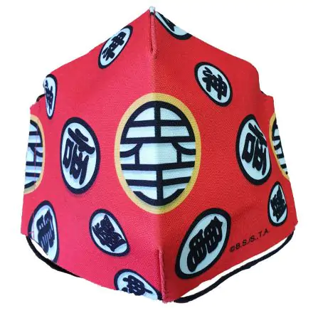 Dragon Ball Logós piros többször használható maszk termékfotó