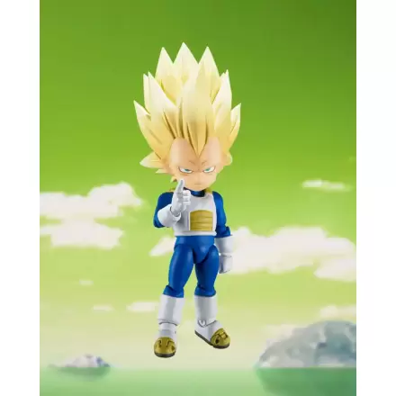 Dragon Ball S.H.Figuarts akciófigura Super Saiyan Level 3 Vegeta (mini) Daima 8 cm termékfotója