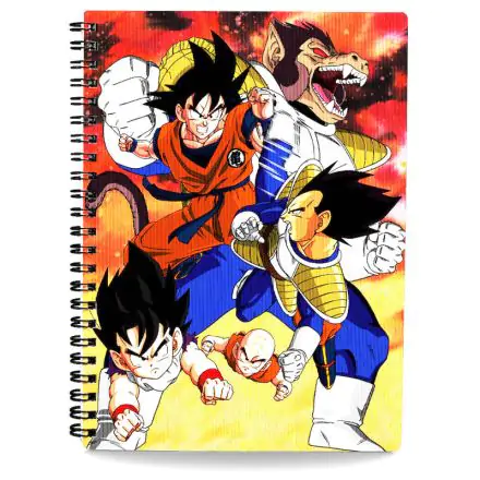 Dragon Ball Z Goku VS Vegeta 3D jegyzetfüzet termékfotója