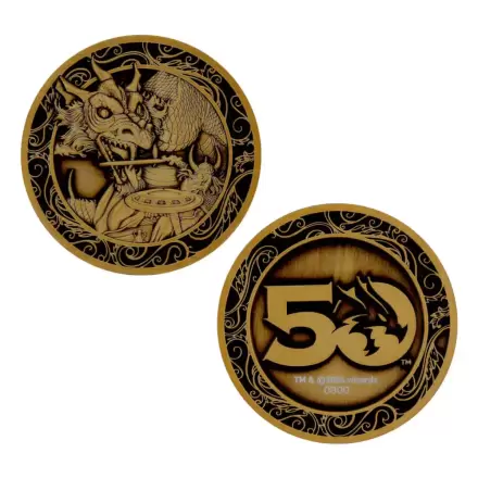 Dungeons & Dragons 50th Anniversary Antique Gold Edition Gyűjthető érme 4 cm termékfotója