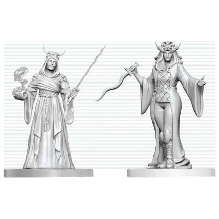 Dungeons & Dragons Nolzur's Marvelous Miniatures Unpainted Miniature Cultist Fanatic & Hierophant 14 cm termékfotó