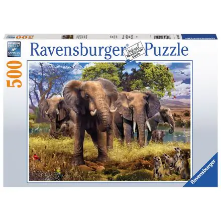 Elephant family puzzle 500db-os termékfotó