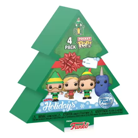 Elf Pocket Tree Holiday 4 db-os Funko POP! Vinyl figura csomag 4 cm termékfotó
