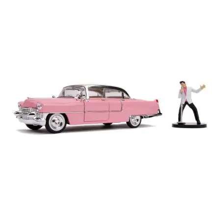Elvis Presley Hollywood Rides Diecast Model 1/24 1955 Cadillac Fleetwood with figura termékfotó