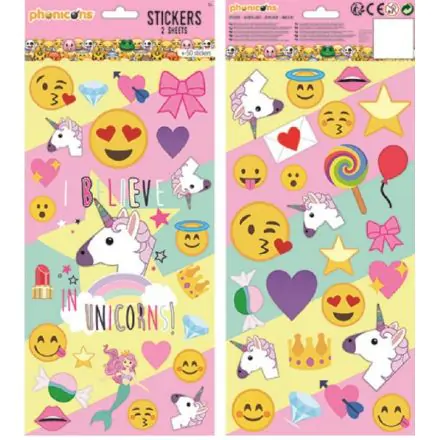 Emoji Matrica 2 ív termékfotó