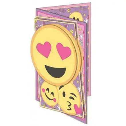 Emoji Üdvözlőkártya+boríték 3D termékfotó