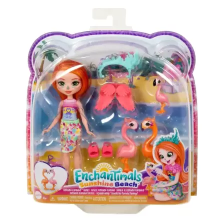 Enchantimals Sunshine strand Florinda Flamingo játék baba termékfotó