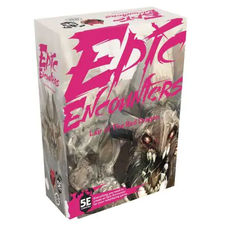 Epic Encounters RPG Lair of the Red Dragon Angol nyelvű társasjáték termékfotó