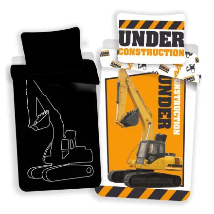 Építkezés Sötétben világító ágyneműhuzat 140×200cm, 70x90 cm termékfotó