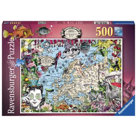 European map puzzle 500db-os termékfotó