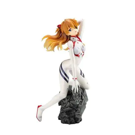 Evangelion 4 1/6 Asuka Shikinami Langley White Plugsuit Ver. PVC szobor figura 23 cm termékfotó