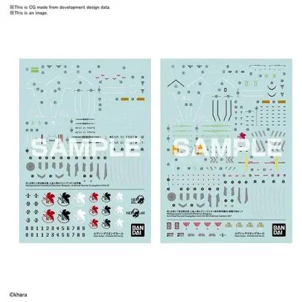 Evangelion RG Decal modell készlet matrica csomag termékfotó