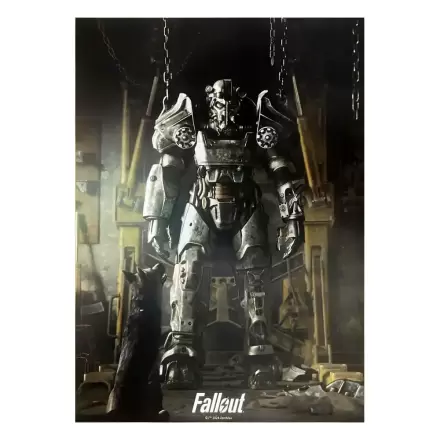 Fallout 4 Art Print Power Armor 30 x 40 cm - keretezetlen vászonkép termékfotója