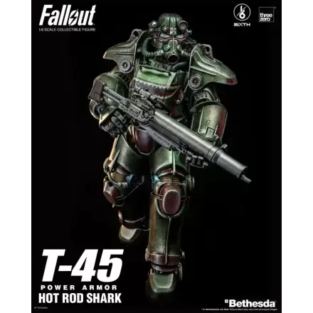 Fallout FigZero 1/6 T-45 Hot Rod Shark Power Armor akciófigura 37 cm termékfotója