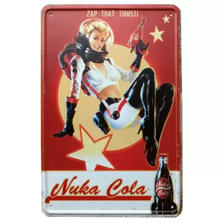 Fallout Nuka Cola Girl fám dekorációs tábla termékfotója