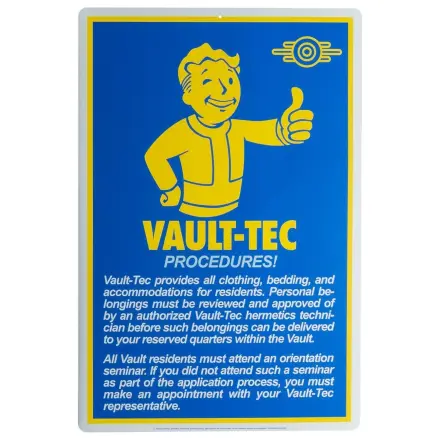 Fallout Procedures fém dekorációs tábla  termékfotó