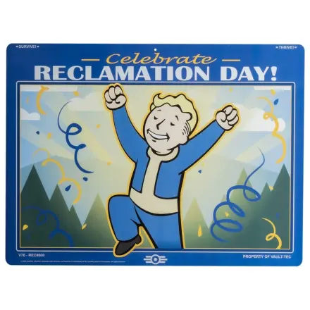Fallout Reclamation Day fém dekorációs tábla termékfotó