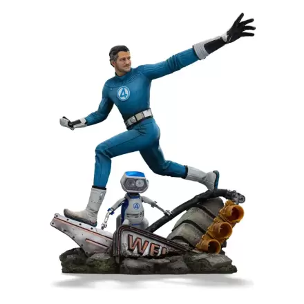 Fantastic Four Art Scale 1/10 Mr. Fantastic and H.E.R.B.I.E szobor figura 26 cm termékfotó