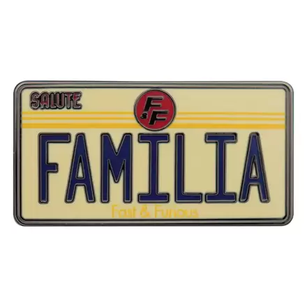 Fast & Furious Familia rendszámtábla kitűző termékfotó