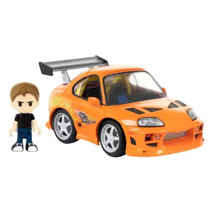 Fast & Furious Q-Village jármű és mini-figura Toyota Supra JZA80 9 cm termékfotó