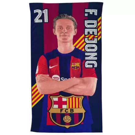 FC Barcelona Dejong microfibre beah towel termékfotója