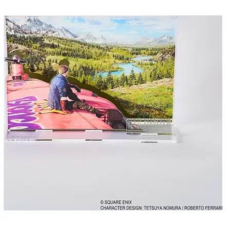 Final Fantasy VII Rebirth Akril Dioráma figura Cid Key Art   termékfotó