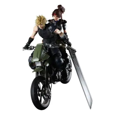 Final Fantasy VII Remake Play Arts Kai  Jessie, Cloud & Bike akciófigura termékfotó