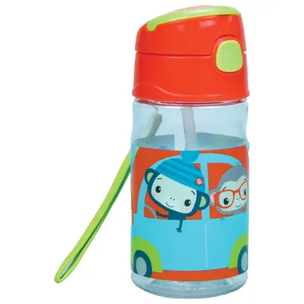 Fisher-Price Animals Car műanyag szívószálas kulacs akasztóval 350 ml termékfotó