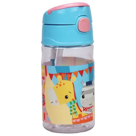 Fisher-Price Animals Party műanyag szívószálas kulacs akasztóval 350 ml termékfotó