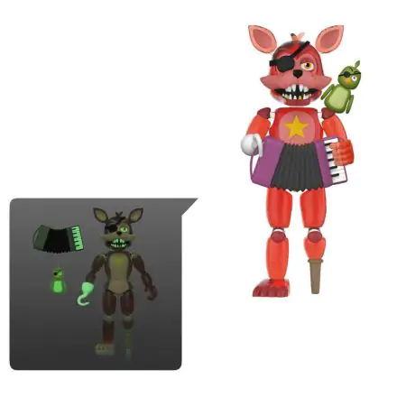 Five Nights at Freddy's Pizza Simulator Rockstar Foxy (Translucent) akciófigura 13 cm termékfotó