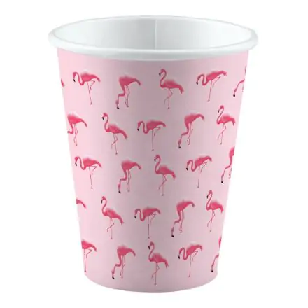 Flamingó papír pohár 8 db-os 250 ml termékfotó