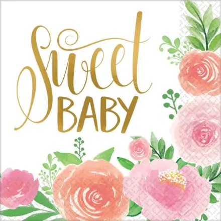 Floral Baby szalvéta 16 db-os 33*33 cm termékfotó