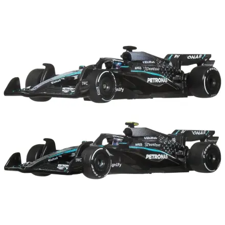 Formula 1 Hot Wheels Die-Cast 1:64 Team Mercedes-AMG PETRONAS 2 db-os jármű csomag termékfotó