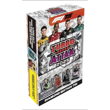 Formula 1 Turbo Attax TCG 2025 F1 Mega Tin Diamond Edition német nyelvű termékfotó