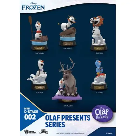 FozenMini Diorama Stage Olaf Presents 6 darabos szobor figura szett 12 cm termékfotója