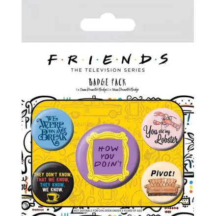 Friends Quotes kitűző csomag (5 darab) termékfotója