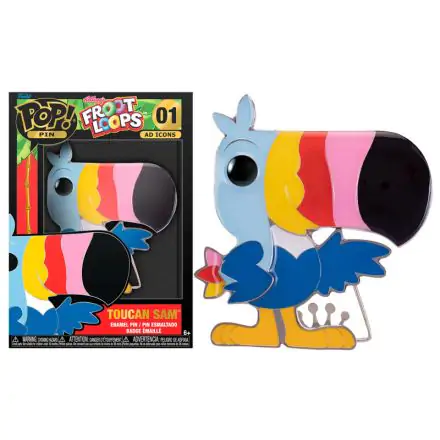 Froot Loops Toucan Sam Big Enamel POP Pin 10cm termékfotó