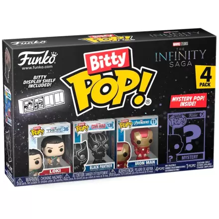 Funko Bitty POP 4 db-os figura csomag Marvel The Infinity Saga Loki termékfotója