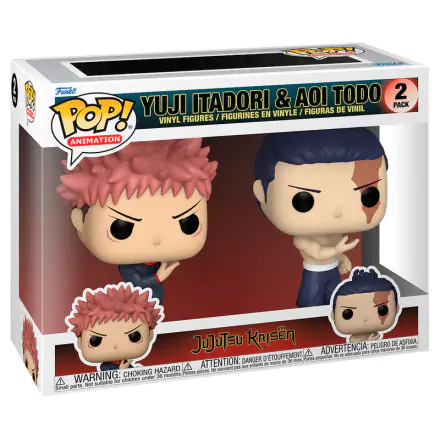 Funko POP 2db-os figura csomag Jujutsu Kaisen Yuji Itadori & Aoi Todo termékfotója