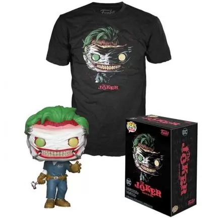 Funko POP! figura és póló csomag DC Comics The Joker Exkluzív termékfotója