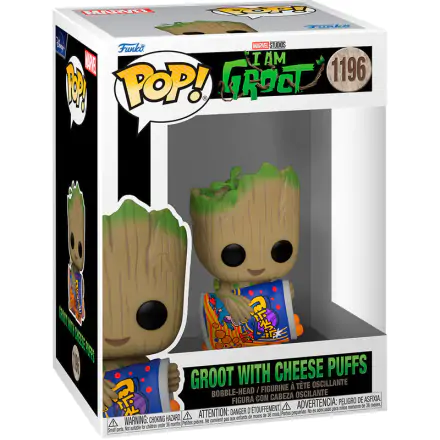Funko POP figura Marvel I am Groot - Groot with Cheese Puffs termékfotója