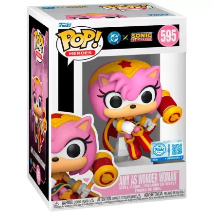 Funko POP figura Sonic The Hedgehog DC Comics Amy As Wonder Woman Exkluzív termékfotó