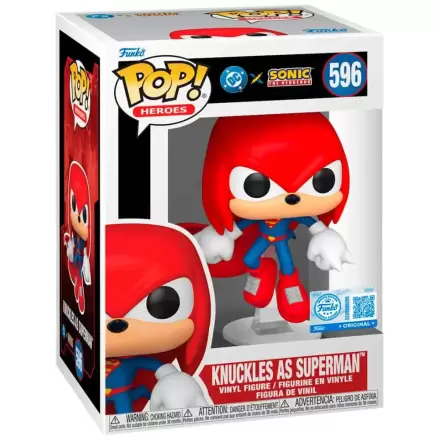 Funko POP figura Sonic The Hedgehog DC Comics Knuckles As Superman Exkluzív termékfotó